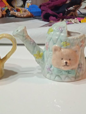 Decorative watering cans used, set of two