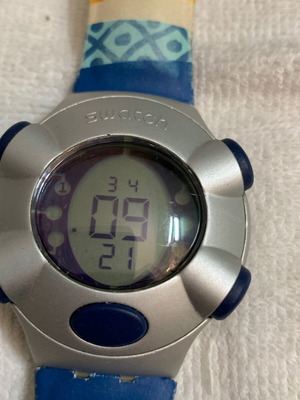 Swatch ρολόι unisex, πολύχρωμο