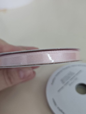 Σατέν ροζ κορδέλες 2 τμχ 6mm 10 μέτρα καινούργιες