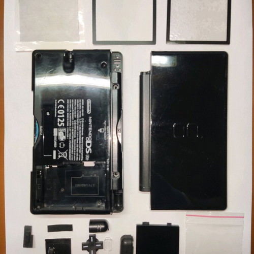 Κέλυφος Nintendo DS Lite μεταχειρισμένο, original ευρωπαϊκή έκδοση, μαύρο
