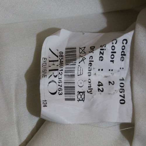 Men's summer wedding suit Zero like new, size M, white