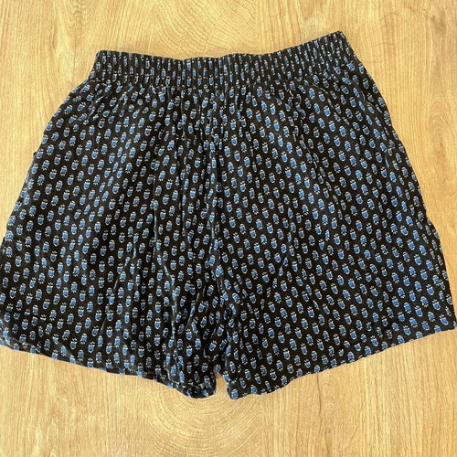 Vintage Blue Star shorts cotton silk boho size S/M like new
