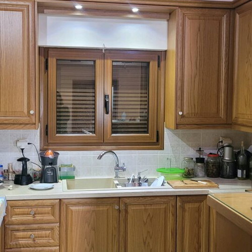 Maisonette furnished with 4 bedrooms, fireplace, garden, view in Ileia