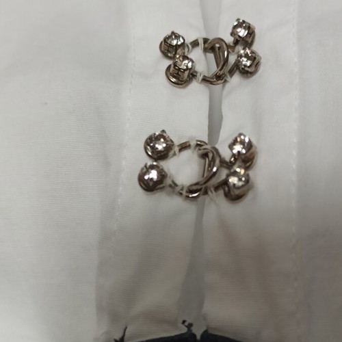 White shirt with corset vest with patterns Thesis size S used