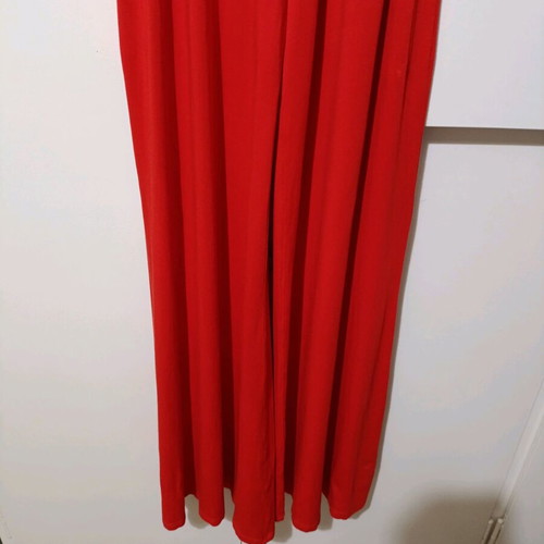 One-piece strapless coral jumpsuit like new