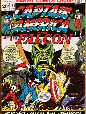 Captain America No.165 μεταχειρισμένο κόμικ Marvel Comics Group