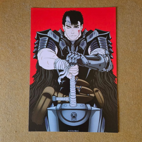 Berserk Guts (Berserker Armor) large handmade poster made to order