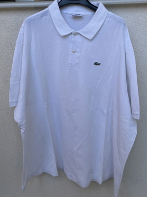 Lacoste men's white polo shirt size 4XL
