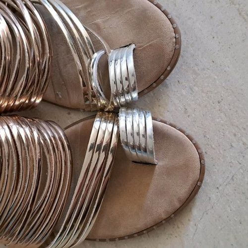 Sandals used size 39 beige, suitable also for 38