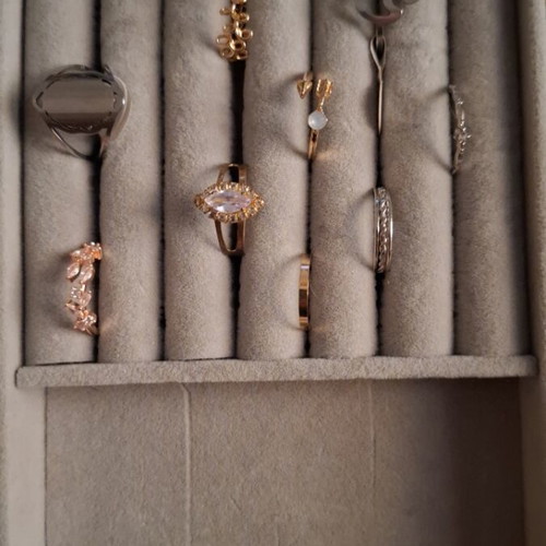 Rings new, set of 9 in silver and gold colors