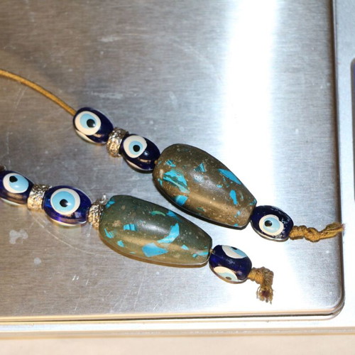 Indico Jewells handmade worry beads with turquoise and lapis lazuli
