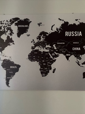 Decorative Map Frame New Made of Foam Material
