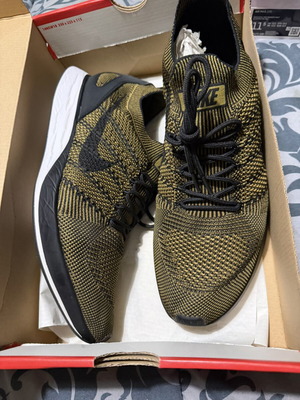 Nike Air Max Flyknit Racer Olive Black size 45.5 like new