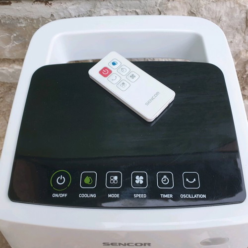 Air Cooler Sencor SFN 6011 70W with Remote Control like new, white