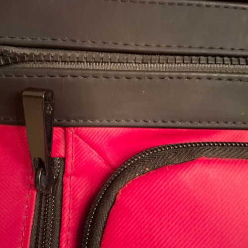 Samsonite laptop bag like new, red and black
