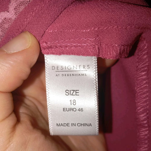 Satin silk pink midi skirt XXL like new, Debenham's Edina