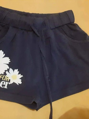 Mini Angel girls' shorts like new, navy blue, ages 4 to 6
