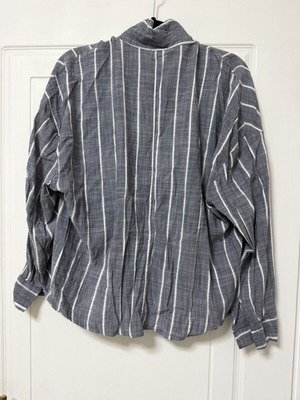 Striped blouse XL, grey