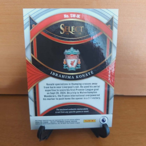 2024-25 Panini Select EPL Ibrahima Konate Liverpool Silver Relic Patch new