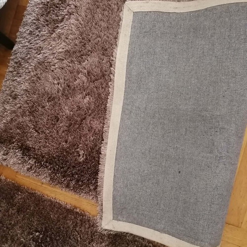 Shaggy rug brown 135x80 like new