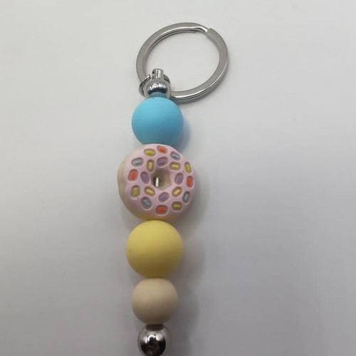 Handmade keychain new with colorful beads