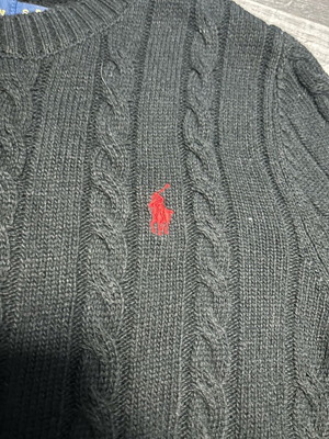 Polo Ralph Lauren sweater new, size S, black with red