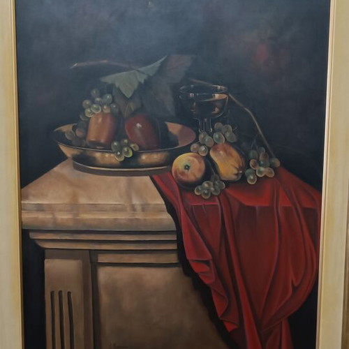 Painting Still Life With Fruit Table like new