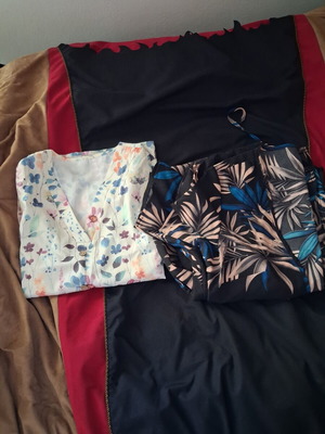 Shein beach dress and blouse like new, multicolor, size L