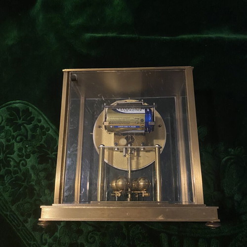 Hettich table clock used, analog, made in Germany