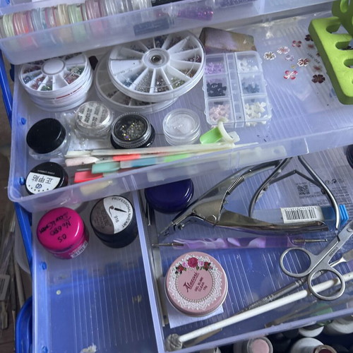 Complete Professional Nail Tech Toolbox Set, like new