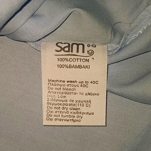 Sam 0-13 Boys' Shirt 14 Years 164 cm Slim Fit Blue Like New