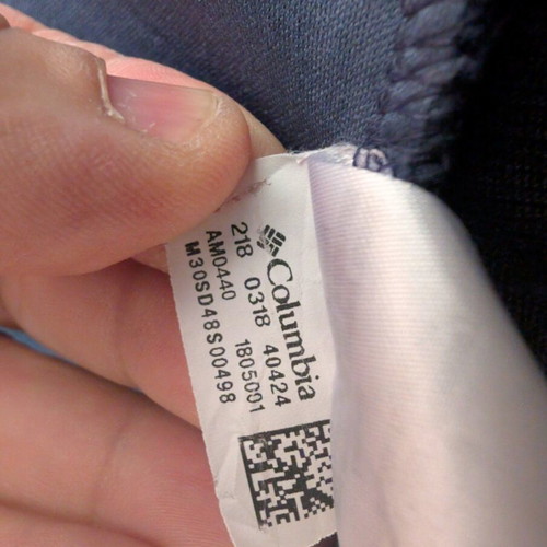 Columbia fleece jacket used, size M, blue