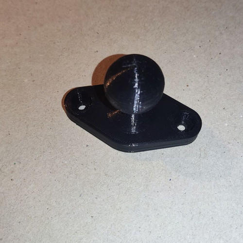 Ram mount adaptor for motorcycle new, 3d printed with PETG