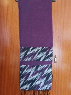 Women's scarf new black and purple