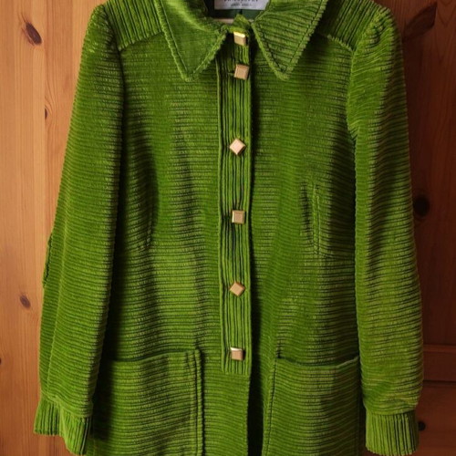 Women's coat jacket Philosophy di Lorenzo Serafini without belt bright green