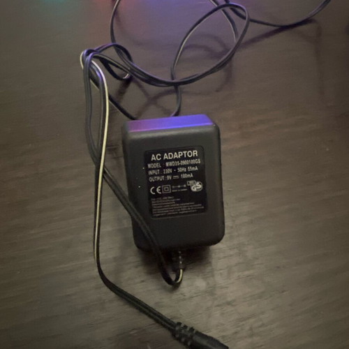 AC Adaptor 9V 100mA MWD35-0900100GS used, full working condition