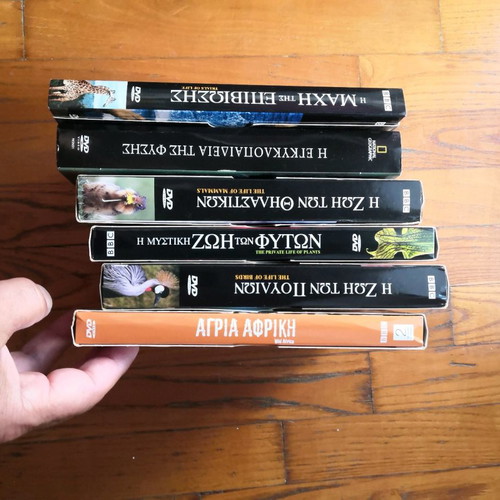 National Geographic 7-set used DVDs with animals and plants