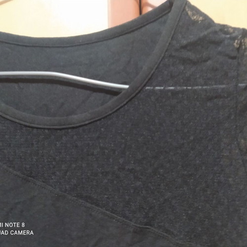 Helios black bodysuit like new with mesh sleeves and neckline