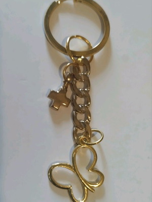 Baptismal martyrika new, pack of 50, gold tone with cross and butterfly