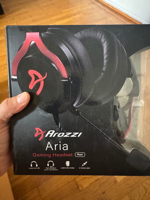 Arozzi Aria Gaming Headset σαν καινούργιο, κόκκινο