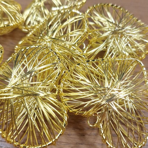 Hanging ornaments for bomboniera new, 9 keys, 7 hearts, 51 double hearts