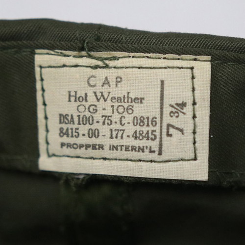 1960 Vietnam Era Soldier Hat Olive Used Like New
