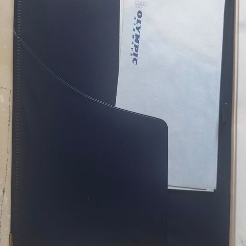 Olympic Airways collectible used, A4 folder with logo and stationery set