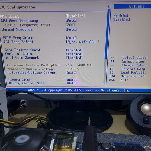 AsRock ALiveSATA2-GLAN Socket AM2 motherboard used, 2 RAM slots not working