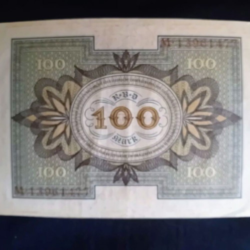 German 100 Mark banknote 1920, like new