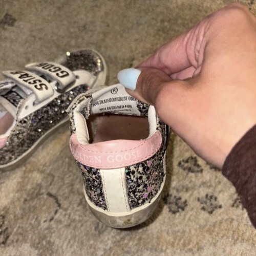 Golden Goose baby girl sneakers like new, size 22 EU