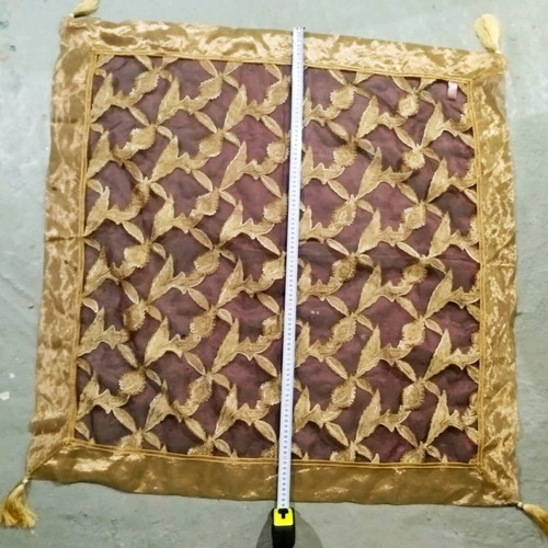 Christmas silk set of 5 squares new, various sizes