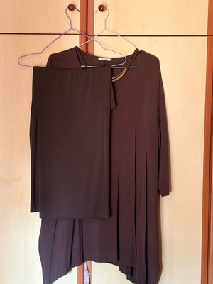 Elena Miro set blouse and trousers like new, brown