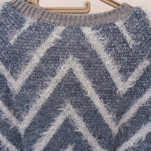 Knitted sweater used with silver details size L