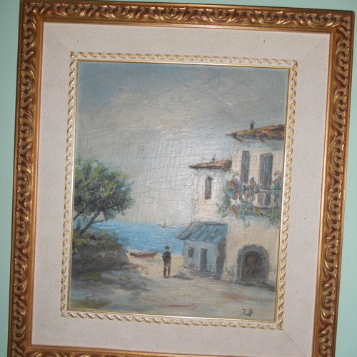 Paintings like new, set of 4 with frames